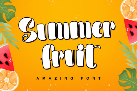 Summer Fruit Font Letterara 