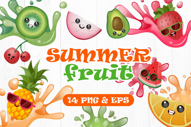 Summer Fruit png, eps, clip art SVG dadan_pm 