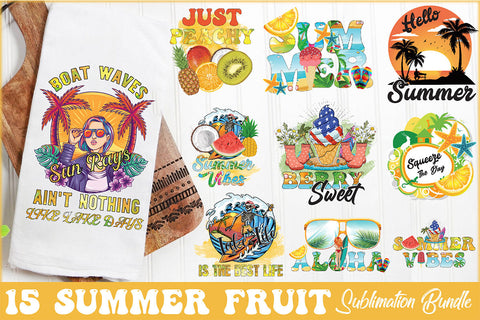 Summer Fruit Sublimation Bundle Sublimation Rupkotha 
