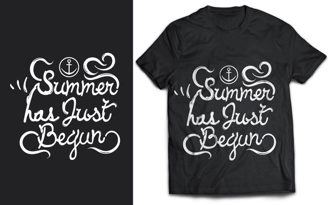 Summer Fun Has Just Begun Quote T-Shirt SVG Design SVG naemmiah021 