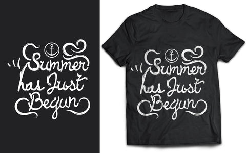 Summer Fun Has Just Begun Quote T-Shirt SVG Design SVG naemmiah021 