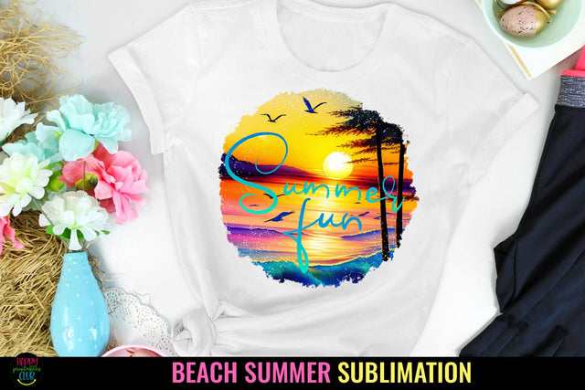Summer Fun I Summer Sublimation I Beach Sublimation Sublimation Happy Printables Club 