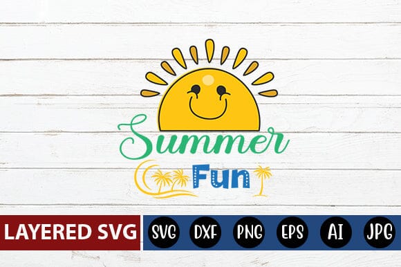 summer fun Svg SVG Blessedprint 