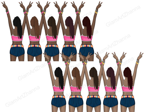 Summer Girl Clipart | Bikini Woman Illustration Sketch DESIGN GlamArtZhanna 