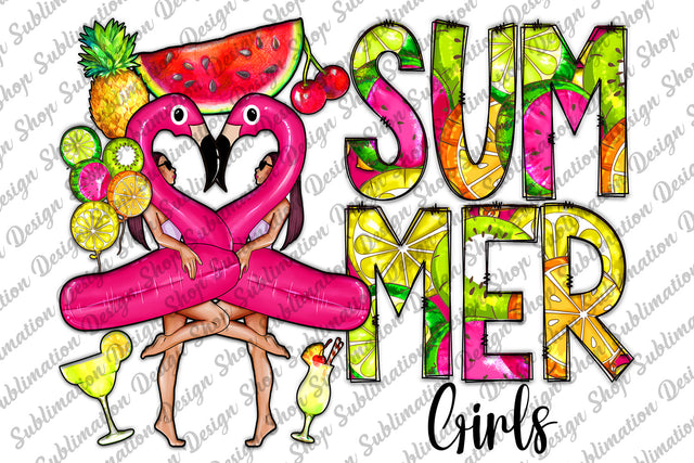 Summer Girls Png, Summer Png, Flamingo Png, Fruits Png, Cocktails, Hot Girl Summer, Instant Download, Sublimation Designs, Digital Download Sublimation SublimationDesignShop 