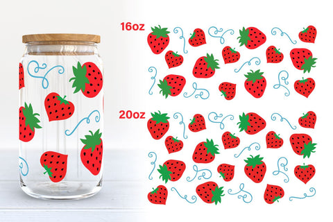 Summer Glass Can Wrap Bundle | 16oz and 20oz Libbey Glass SVG SVG B Renee Design 