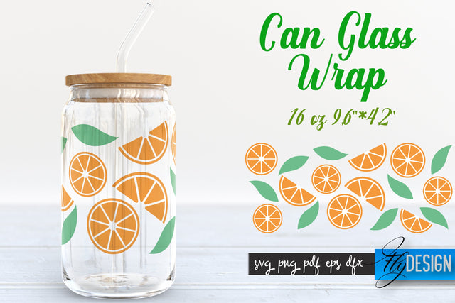 Summer Glass Can Wrap SVG | Tropical 16 oz Libbey Glass Can Wrap SVG | Glass Can Bundle | Wrap Template | 16 oz glass can wrap | Beer Can Glass Wrap SVG Fly Design 