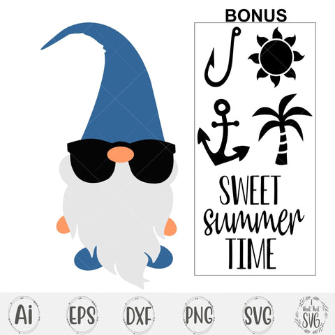 Summer Gnome with Bonus SVG I Want That SVG 
