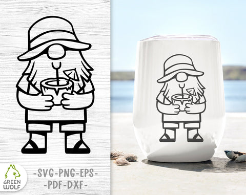 Summer gnomes clipart Summer gnome svg bundle Beach gnomes svg Beach svg files for cricut SVG GreenWolf 