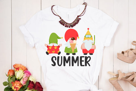 Summer Gnomes Illustration SVG Bundle SVG dapiyupi store 