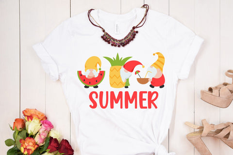 Summer Gnomes Illustration SVG Bundle SVG dapiyupi store 