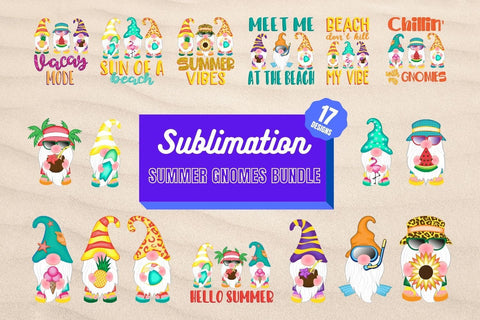 Summer Gnomes Sublimation Bundle SVG SvgOcean 