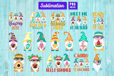Summer Gnomes Sublimation Bundle SVG SvgOcean 