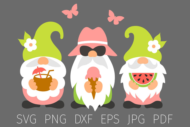 Summer gnomes, summer svg, gnome svg cut files, summer signs SVG Digital Rainbow Shop 