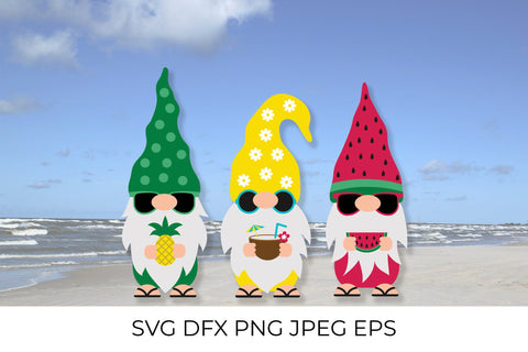Summer gnomes SVG. Gnomes on the beach SVG LaBelezoka 