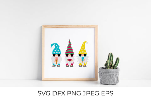 Summer gnomes wearing sunglasses. Gnomes on vacation SVG SVG LaBelezoka 