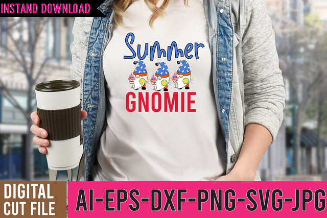Summer Gnomie SVG Design SVG BlackCatsMedia 