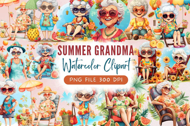 Summer Grandma Sublimation Bundle Sublimation Regulrcrative 