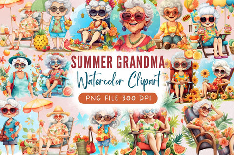 Summer Grandma Sublimation Bundle Sublimation Regulrcrative 