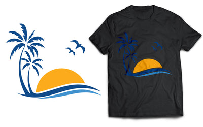 Summer holidays Beach T-shirt Design SVG naemmiah021 