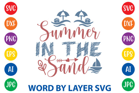 Summer In The Sand, Summer SVG Design SVG Rafiqul20606 