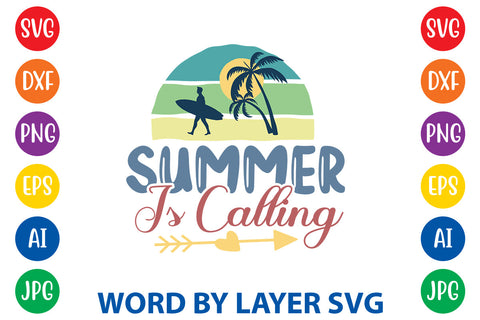 Summer Is Calling, Summer SVG Design SVG Rafiqul20606 