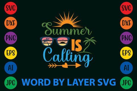 Summer Is Calling, Summer SVG Design SVG Rafiqul20606 
