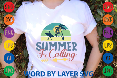 Summer Is Calling, Summer SVG Design SVG Rafiqul20606 