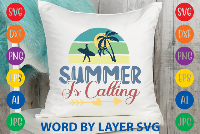 Summer Is Calling, Summer SVG Design SVG Rafiqul20606 