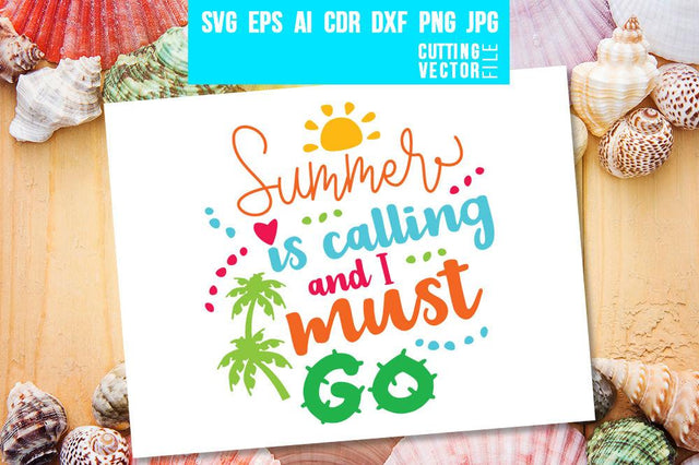 Summer is Calling SVG SVG VectorSVGdesign 