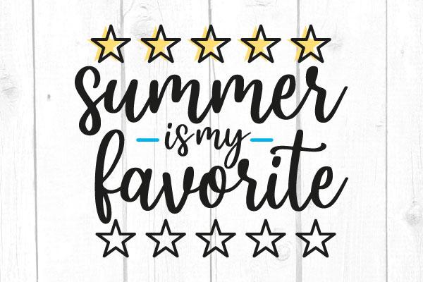 Summer Is My Favorite Svg SVG cricutfilesmg 