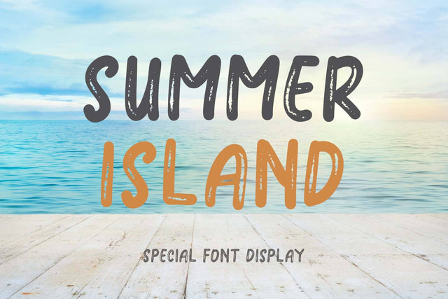 Summer Island Font Prasetya Letter 
