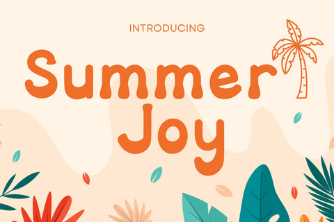Summer Joy - A Groovy Display Font Font AEN Creative Store 
