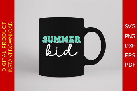 Summer Kid Retro Summer Vacation SVG PNG PDF Cut File SVG Creativedesigntee 