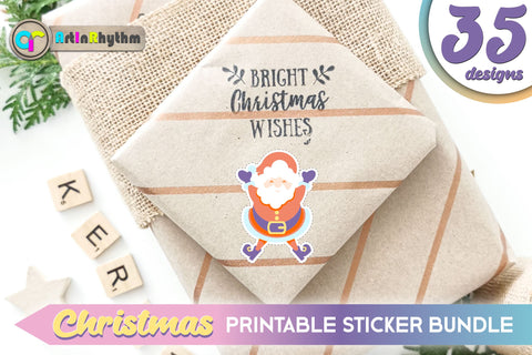 Summer Lake Christmas Sticker Bundle / Printable PNG Clipart SVG Artinrhythm shop 