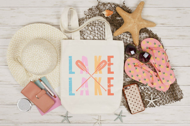 Summer Lake Paddle SVG Design= SVG SVGista 