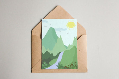 Summer landscape creator in abstract vector SVG Arts By Naty 