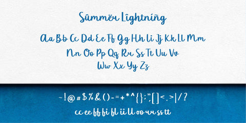 Summer Lightning Font Allouse.Studio 