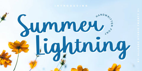 Summer Lightning Font Allouse.Studio 