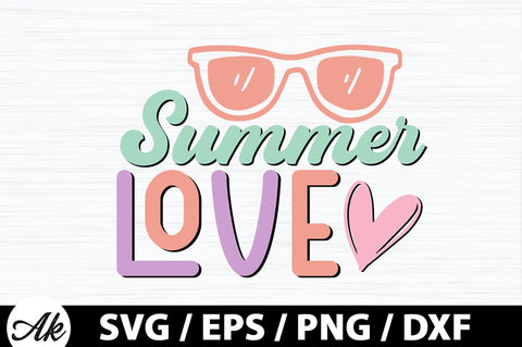 Summer love Retro SVG SVG akazaddesign 