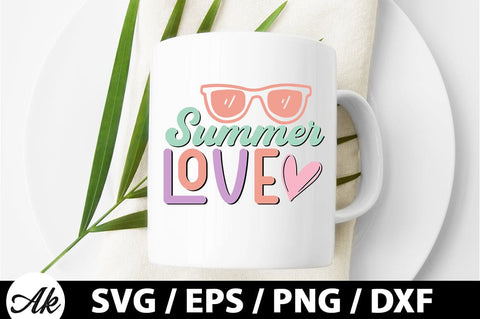 Summer love Retro SVG SVG akazaddesign 