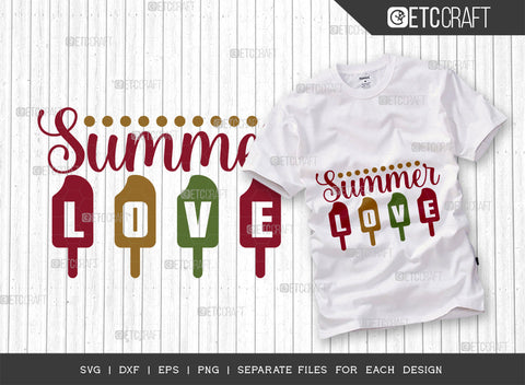 Summer Love SVG Bundle, Beach Life Svg, Hello Summer Svg, Vacation Svg, Summer Vibes Svg, Summer Saying Svg, Summer Quote, ETC T00454 SVG ETC Craft 