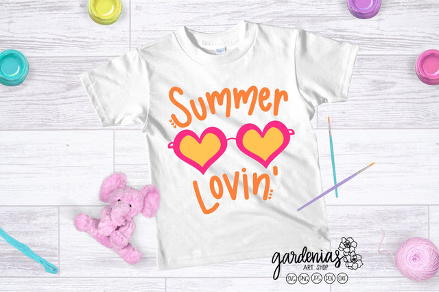 Summer Lovin Heart Sunglasses SVG Gardenias Art Shop 