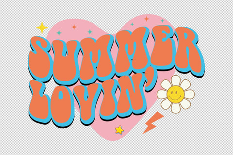 Summer Lovin' Retro Sublimation SVG designartist 