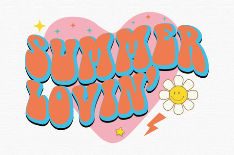Summer Lovin' Retro Sublimation SVG designartist 