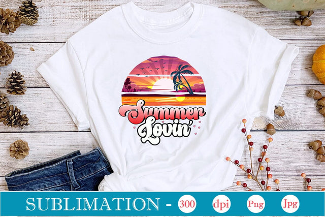 Summer Lovin' Sublimation SVGs,Quotes and Sayings,Food & Drink,On Sale, Print & Cut Sublimation DesignPlante 503 