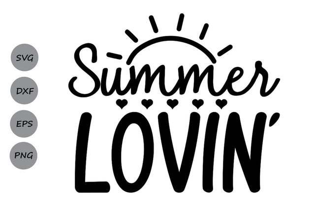 Summer Lovin| Summer Beach SVG Cutting Files SVG CosmosFineArt 