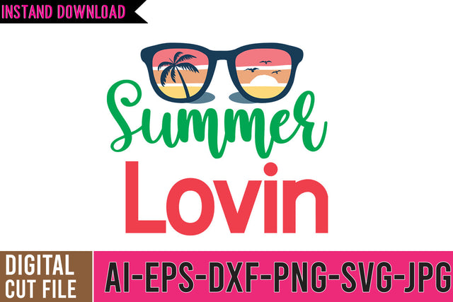 Summer Lovin SVG Cut File SVG BlackCatsMedia 