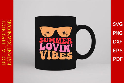 Summer Lovin' Vibes Retro Summer Vacation SVG PNG PDF Cut File SVG Creativedesigntee 