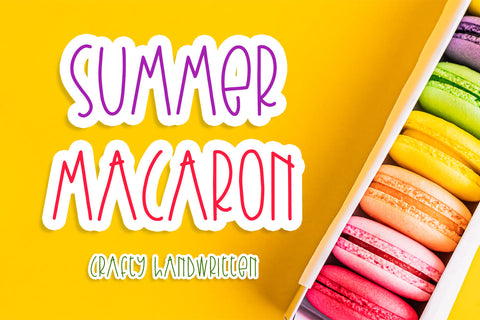 Summer Macaron Font Abo Daniel Studio 